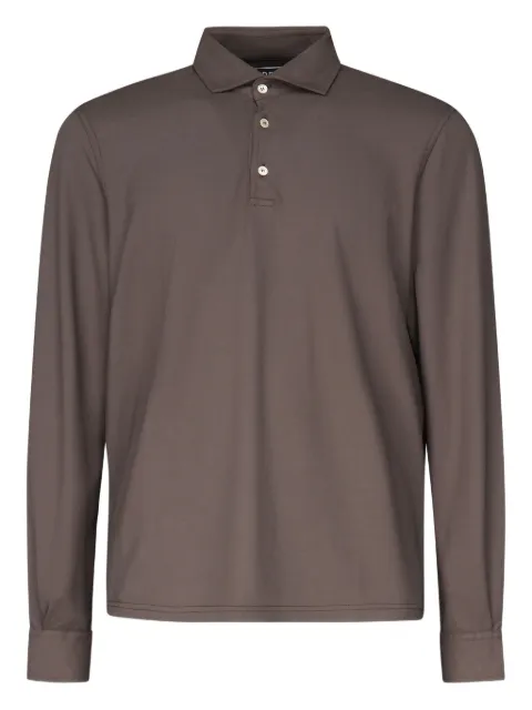 Fedeli long-sleeve polo shirt