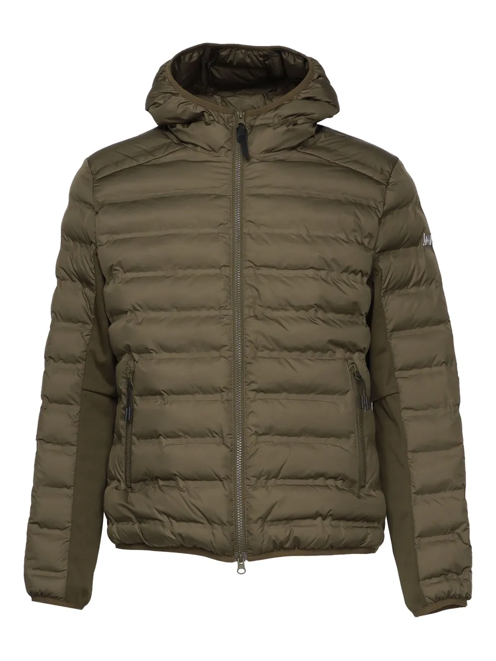 Jakke hooded logo-detail padded jacket | Brown | Image 1