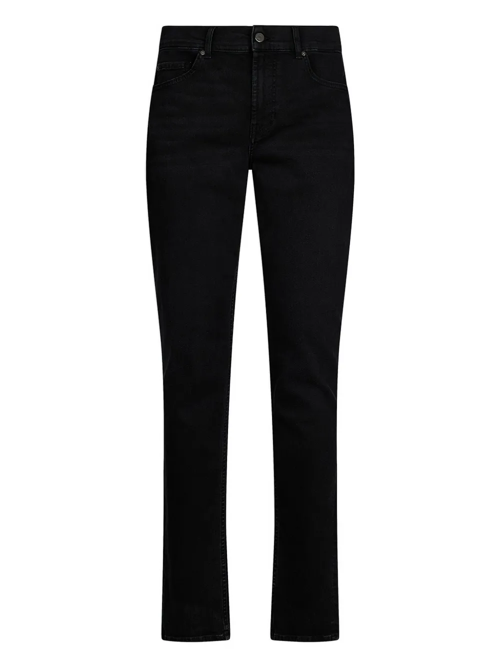 LIU JO logo-plaque straight-leg jeans Zwart