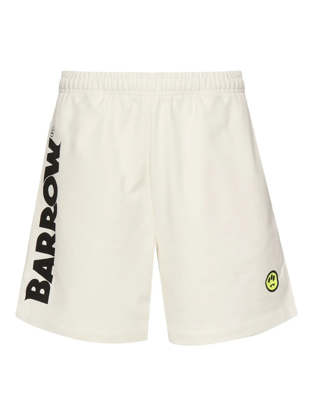 BARROW elastic-waist logo-print shorts Wit