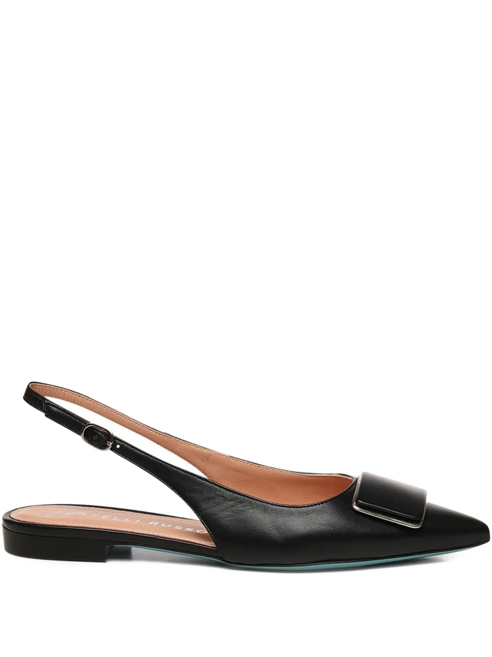 Fratelli Russo Elvira buckled slingback pumps | Black | Image 1