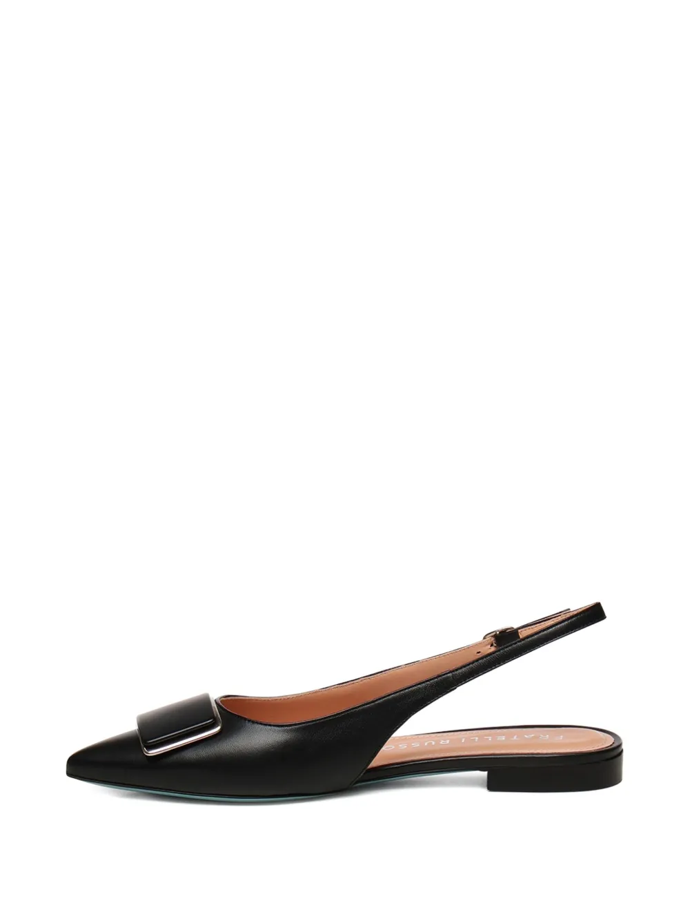 Fratelli Russo Elvira buckled slingback pumps Black