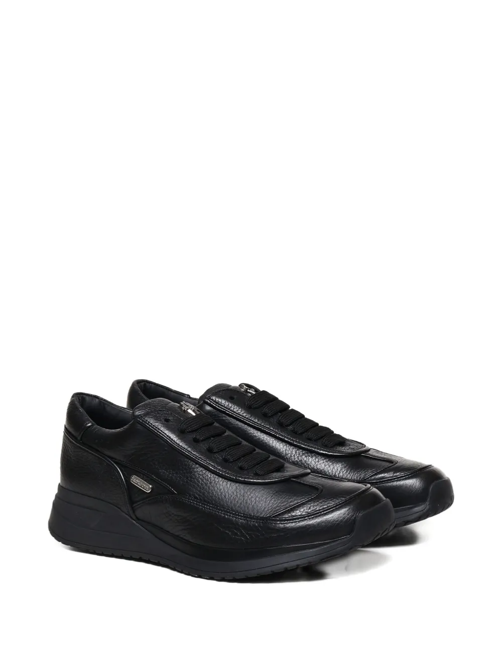 Cesare Paciotti Story lace-up leather sneakers Black