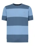 Sun68 stripe short-sleeve cotton T-shirt - Blue
