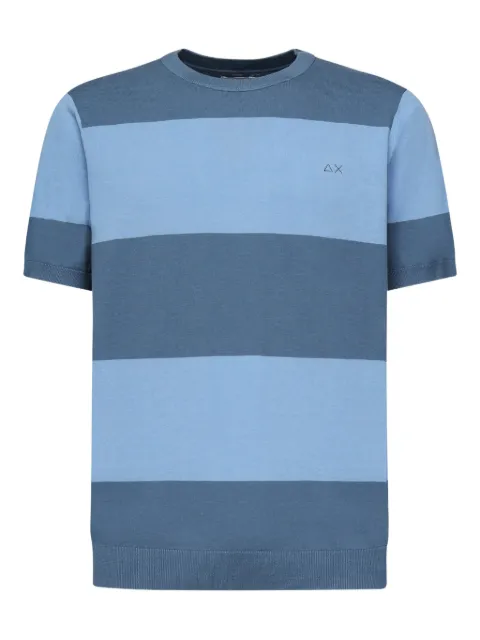 Sun68 stripe short-sleeve cotton T-shirt