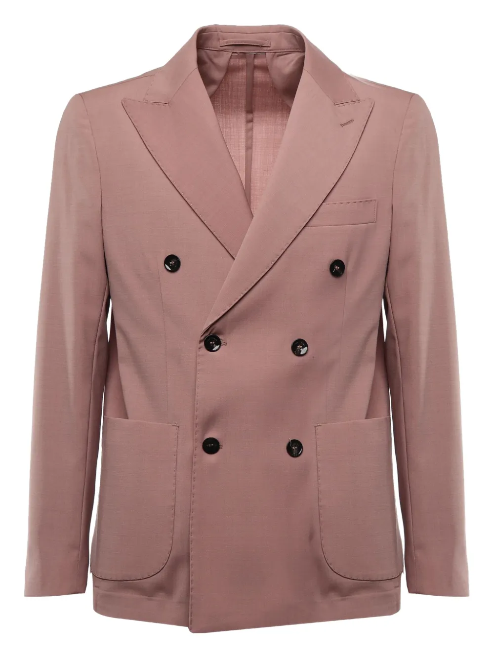 michael coal double-breasted blazer | Pink | Image 1