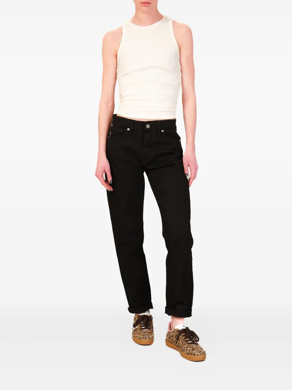 VICOLO button-fly jeans - Zwart