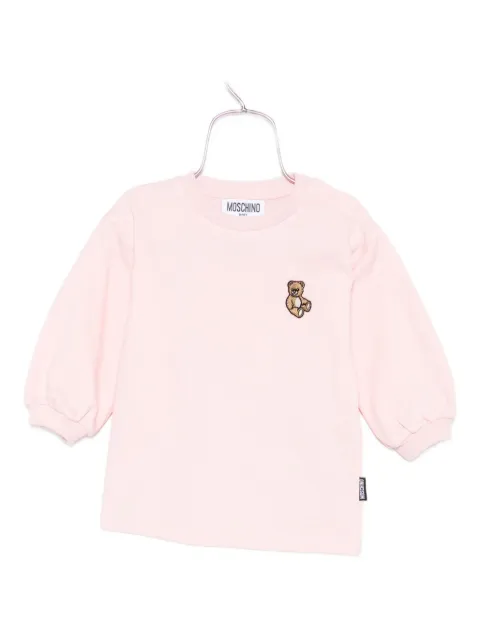 Moschino Kids bear-embroidered sweatshirt