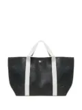 Hervé Chapelier pebbled-texture tote bag - Black