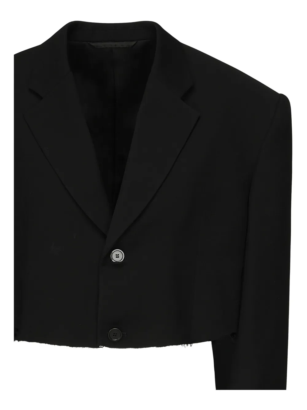 Balenciaga Cropped Padded-shoulder Blazer