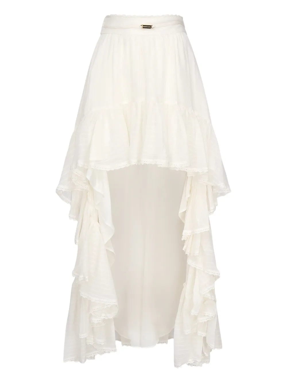 Marciano ruffled high-low skirt | Neutrals | Image 1