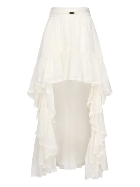 Marciano ruffled high-low skirt