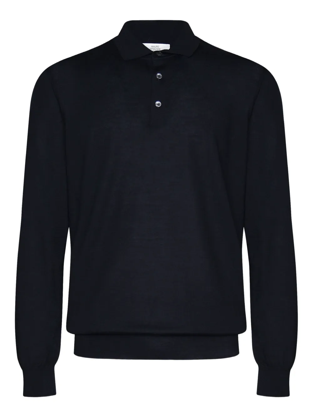 long-sleeve button polo shirt