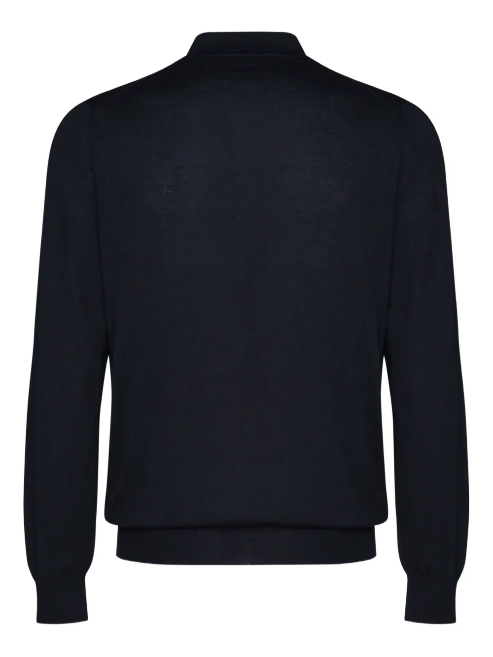 Mauro Ottaviani Poloshirt met lange mouwen - Zwart