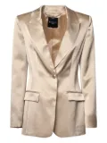 Marciano single-breasted satin blazer - Neutrals