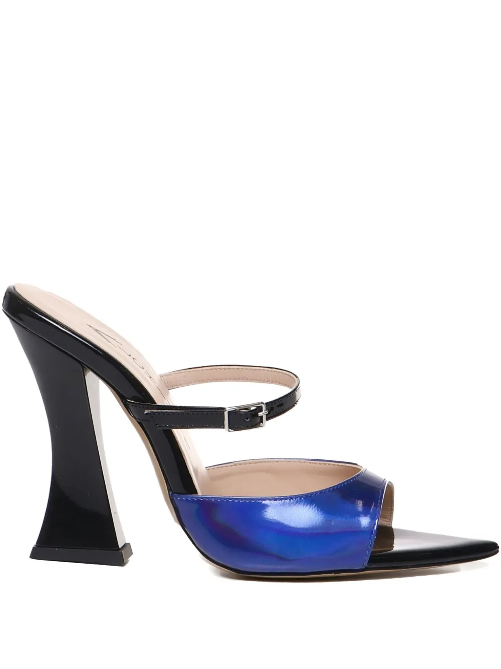 ALCHIMIA double-strap sculpted-heel sandals - ブラック ALCHIMIA double-strap sculpted-heel sandals - ブラック