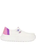 Hey Dude platform herringbone desert boots - White