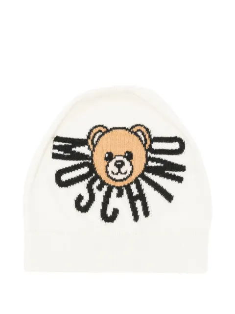 Moschino Kids teddy-embellishment beanie