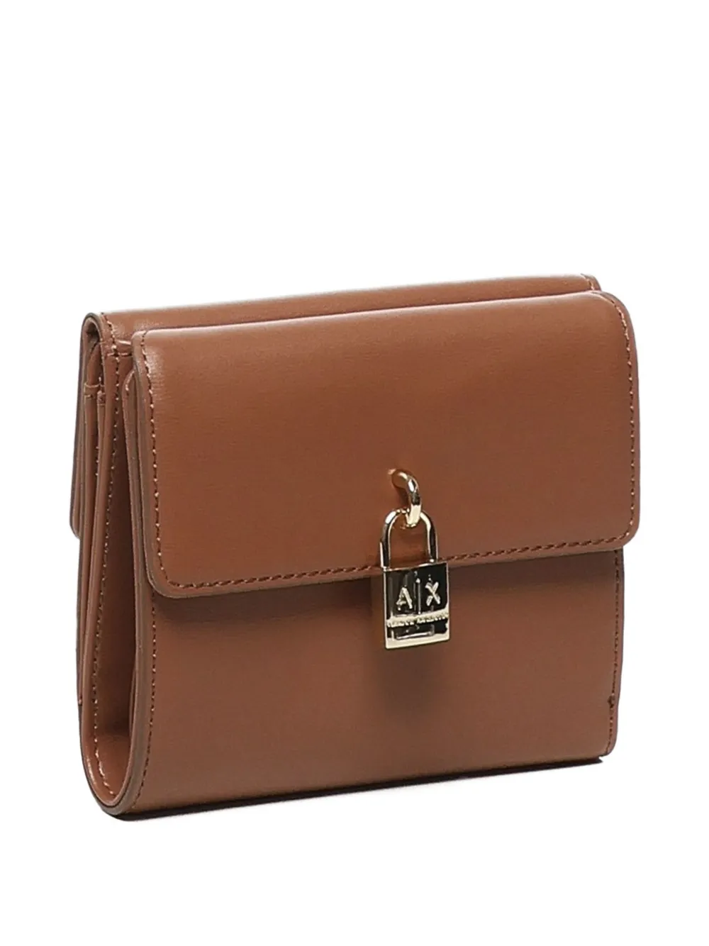 Armani Exchange Portemonnee met slot Bruin