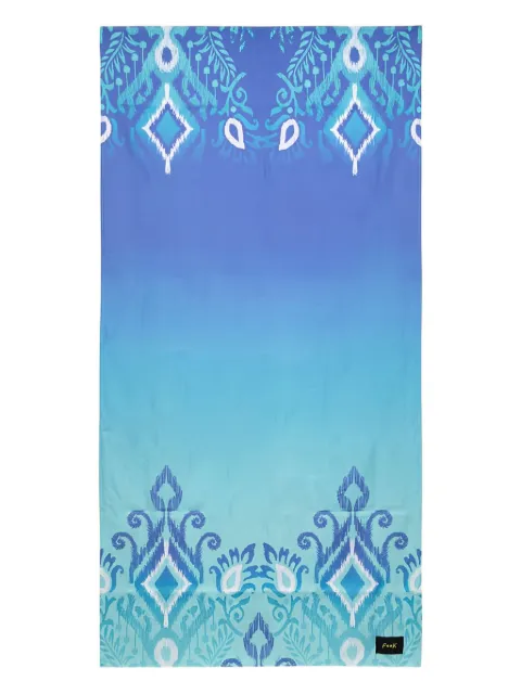 f**k  ikat-pattern beach towel