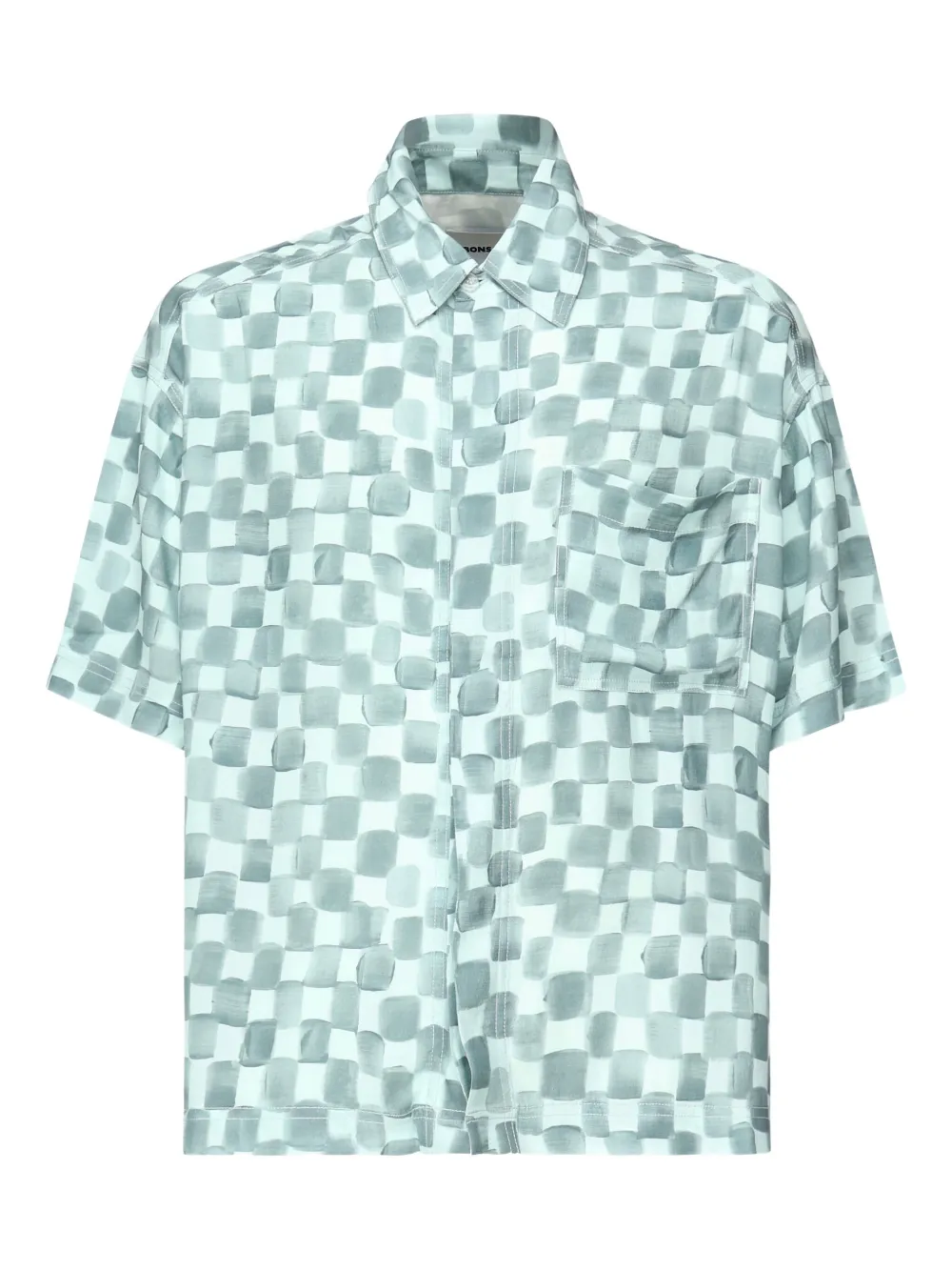 Bonsai checkered short-sleeve shirt | Blue | Image 1