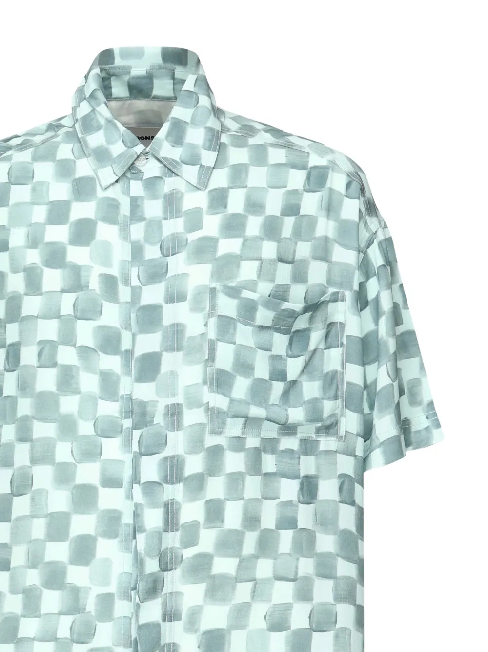 Bonsai Geruit overhemd met korte mouwen Blauw