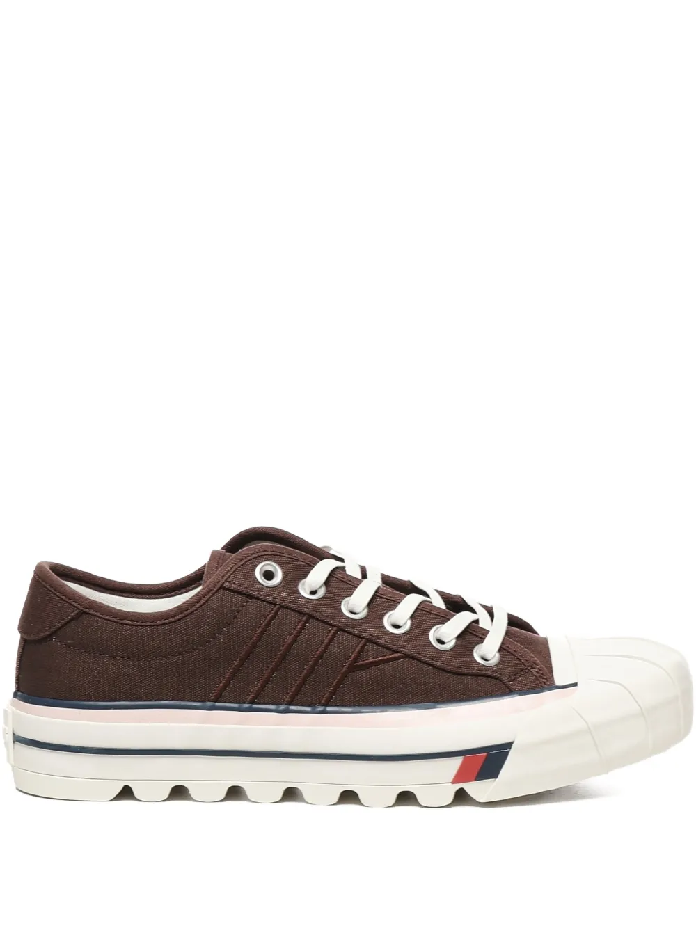 Pro-Keds lace-up round-toe sneakers Brown