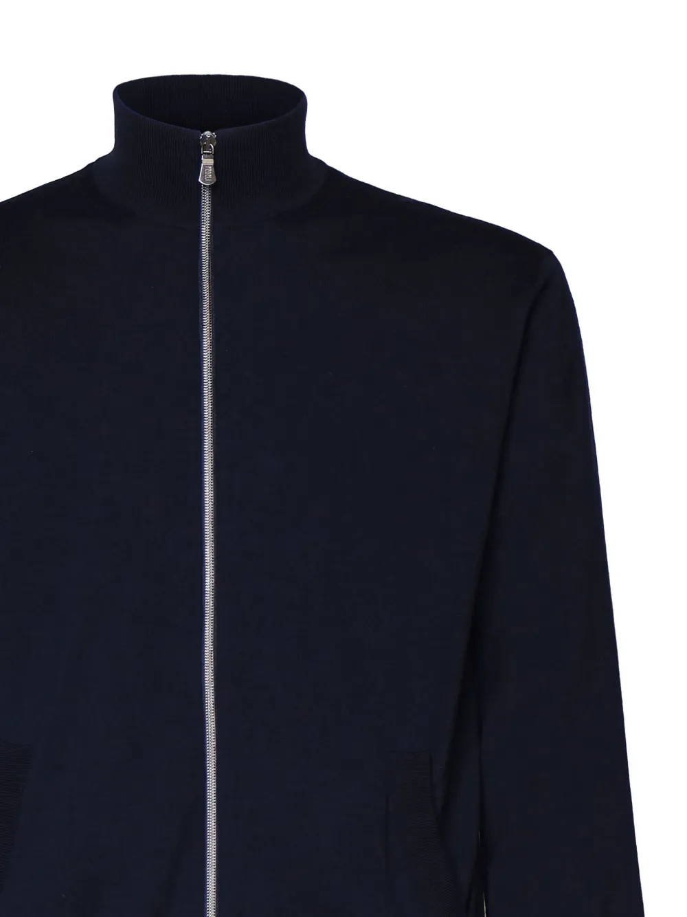 Fedeli turtleneck zip-front sweater Blauw
