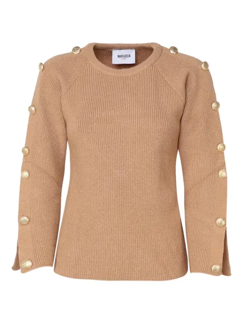 MARIUCCIA MILANO button-embellished round-neck sweater