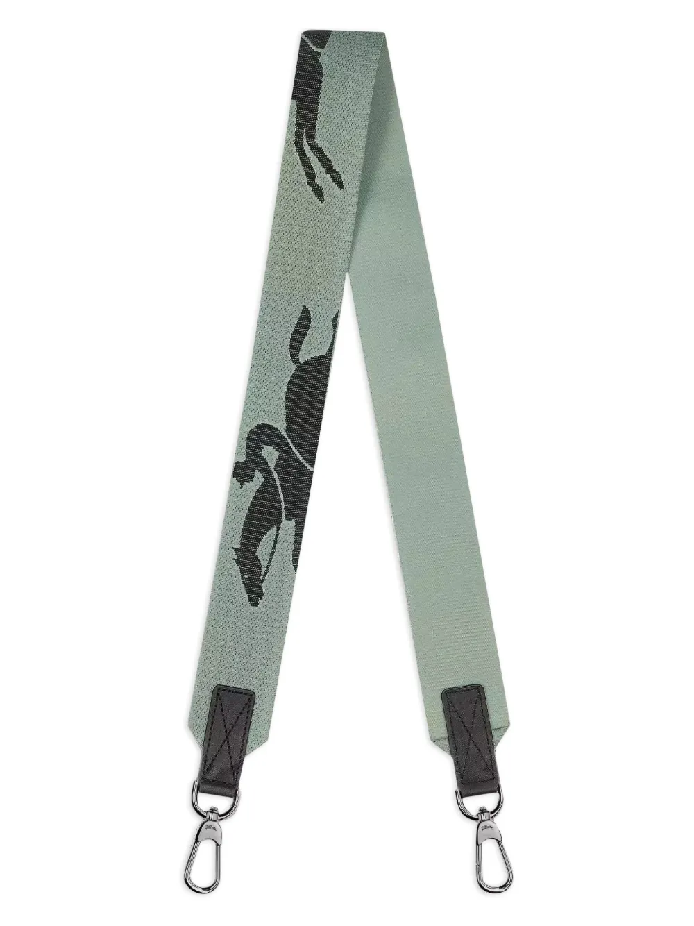 Longchamp logo shoulder strap Groen