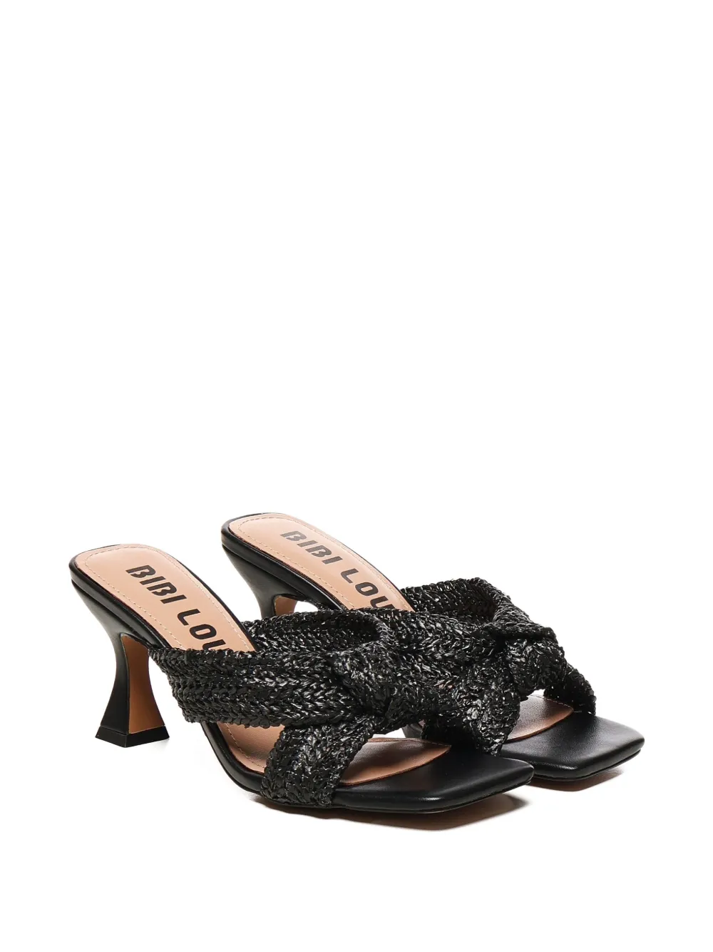 Bibi Lou 80mm knotted-detail sandals Black