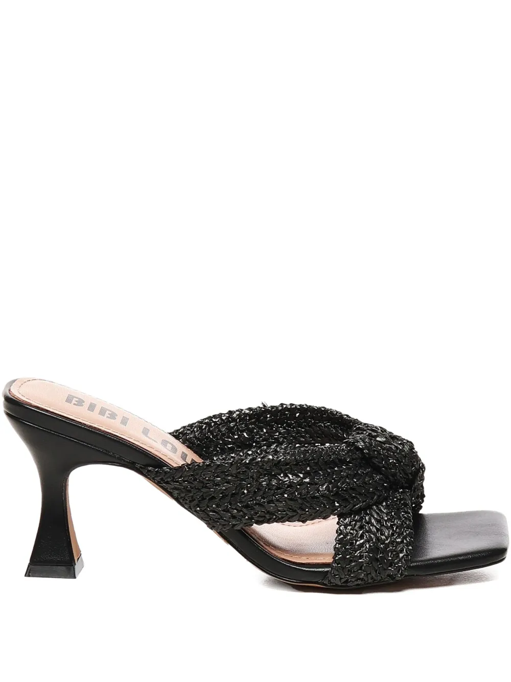 Bibi Lou 80mm knotted-detail sandals Black