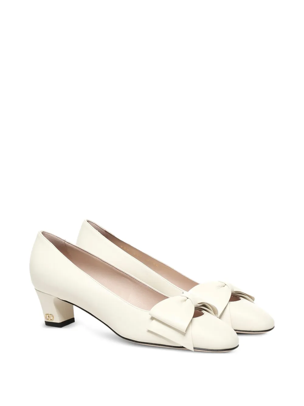 Valentino Garavani bow-detail pumps Neutrals