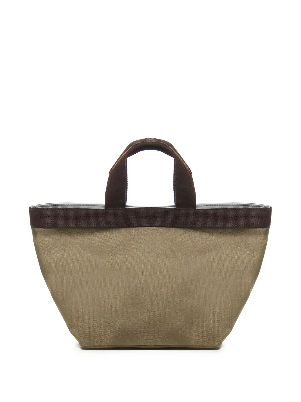 Hervé Chapelier Shopper met drukknoopsluiting en handgreep - Beige