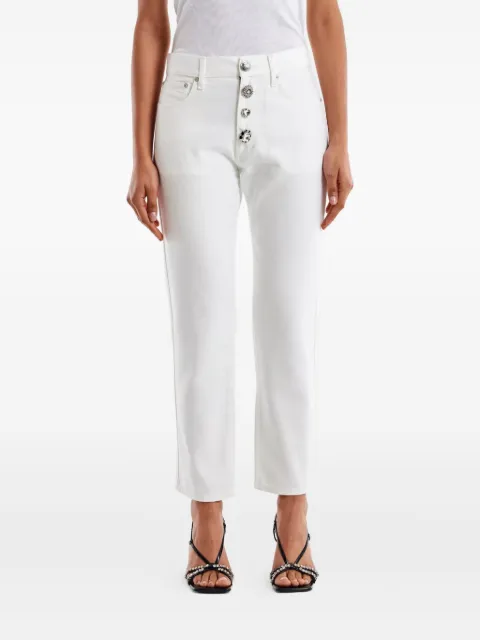 VICOLO five-pocket embellished-button jeans