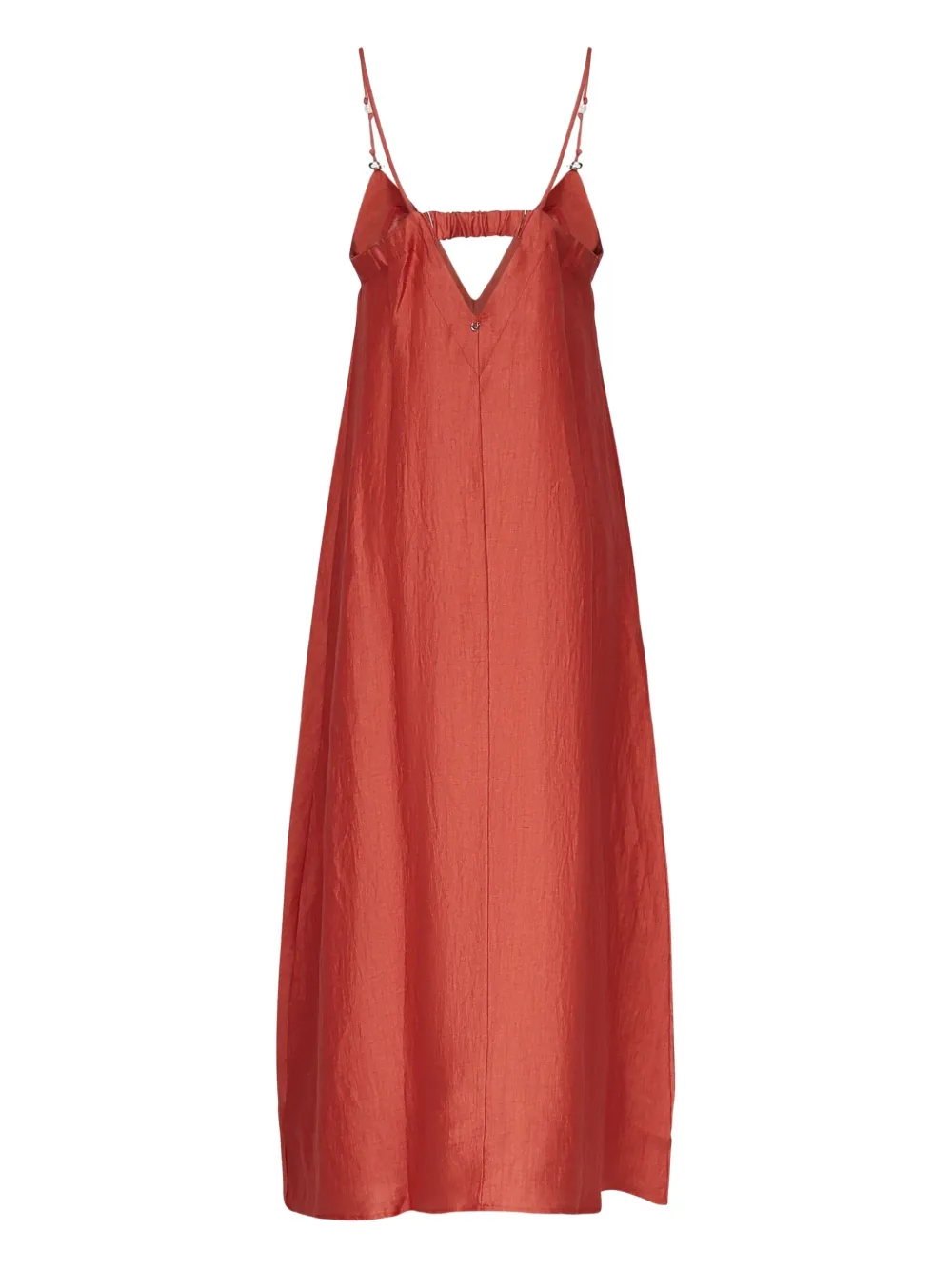 Ottod'ame Linen-blend Midi Dress
