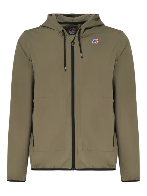 K-Way logo-patch bomber jacket