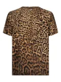 Marciano leopard-print short-sleeve T-shirt - Brown