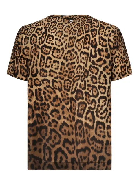 Marciano leopard-print short-sleeve T-shirt