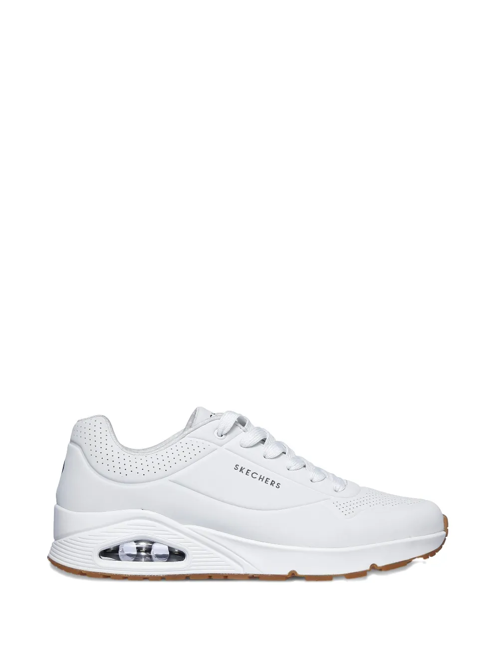 Skechers Uno Stand On Air perforated lace-up low-top sneakers White