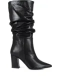 Marc Ellis leather block-heel boots - Black