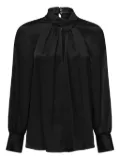 Marciano high-neck keyhole blouse - Black