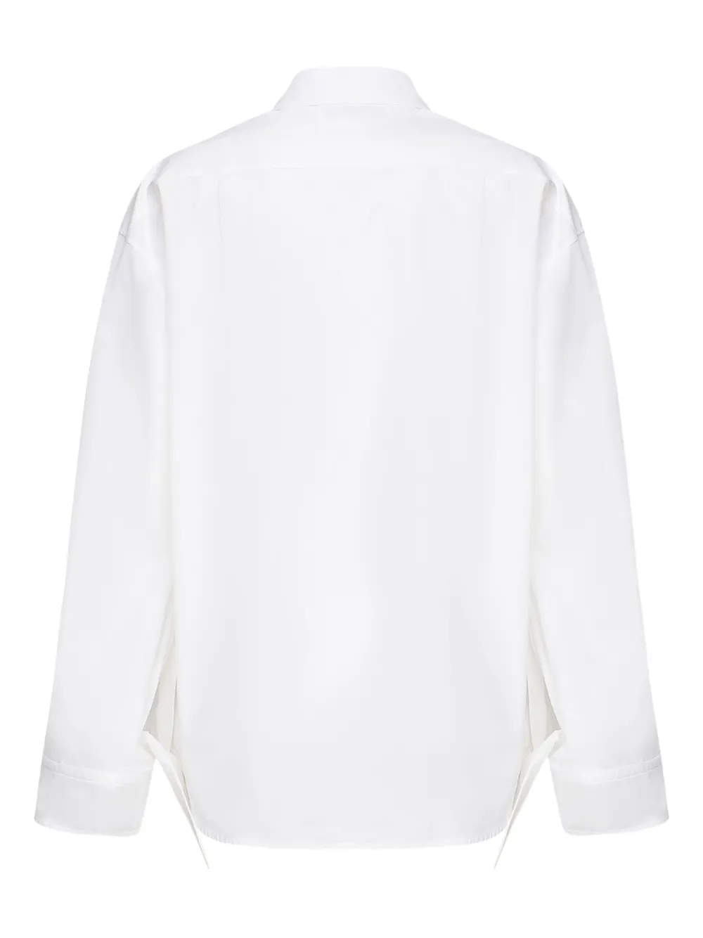 Balenciaga Katoenen blouse met geborduurd logo Wit