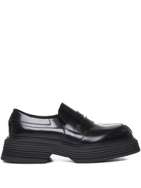 The Antipode penny-leather platform loafers