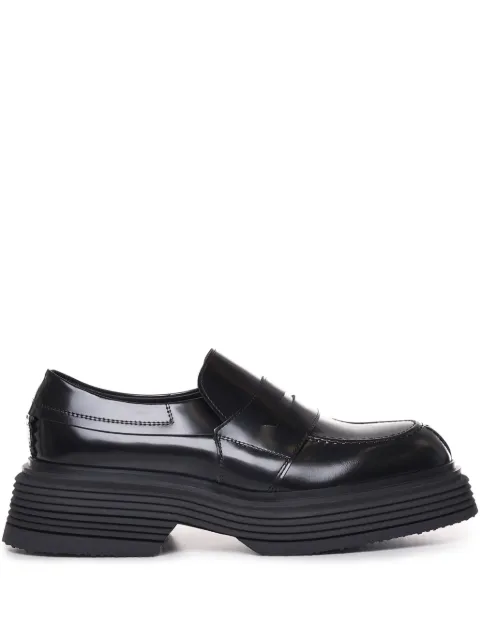 The Antipode penny-leather platform loafers