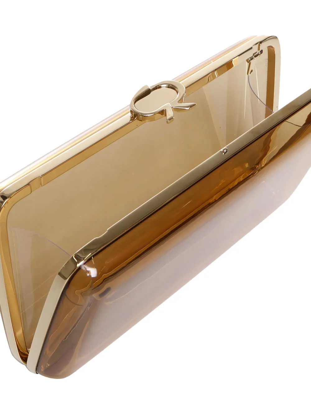 Gianvito Rossi Vetra clutch bag Bruin