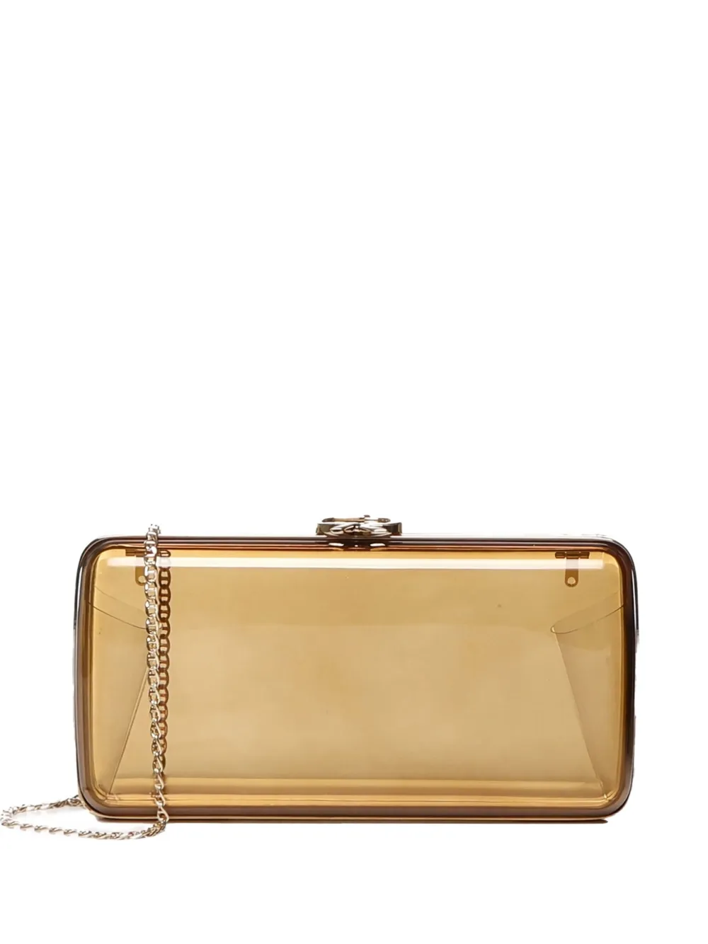 Gianvito Rossi Vetra clutch bag Bruin