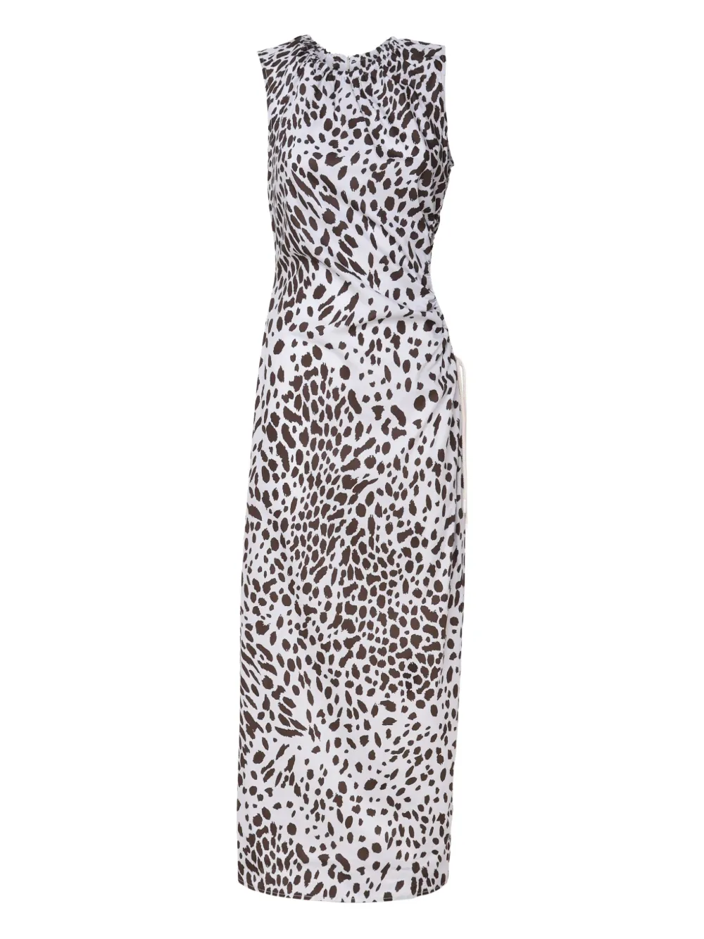 Ottod'ame Ruched Sleeveless Dress