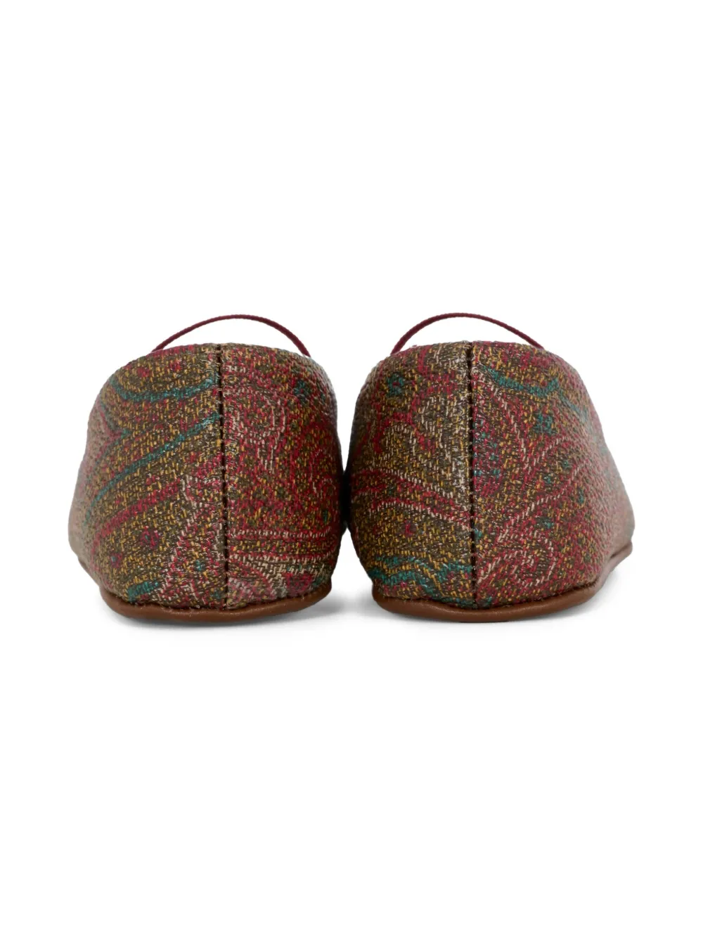 ETRO KIDS paisley-print ballet flats Brown