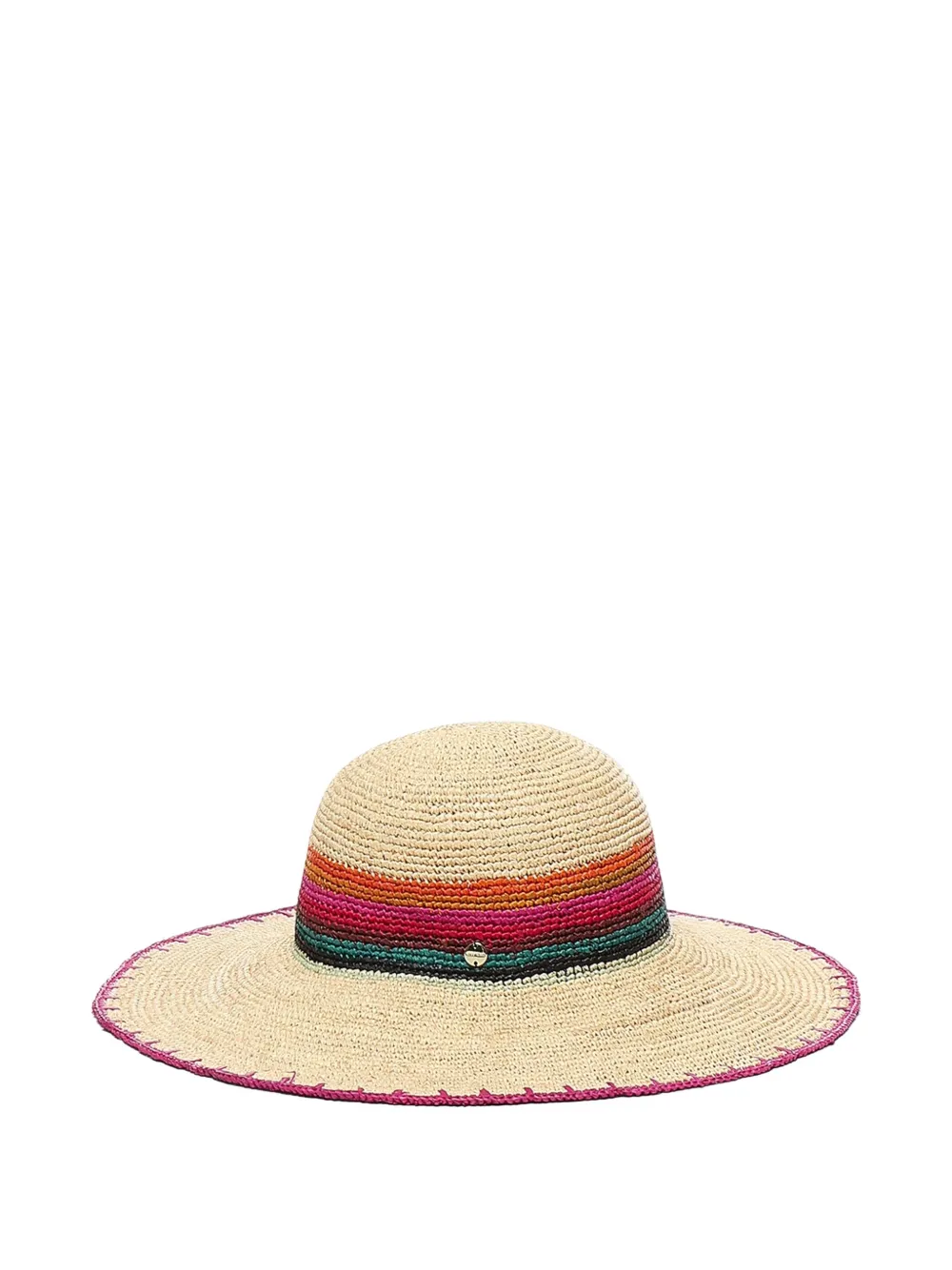 Coccinelle Anita Stripe-detail Raffia Sun Hat In Neutral